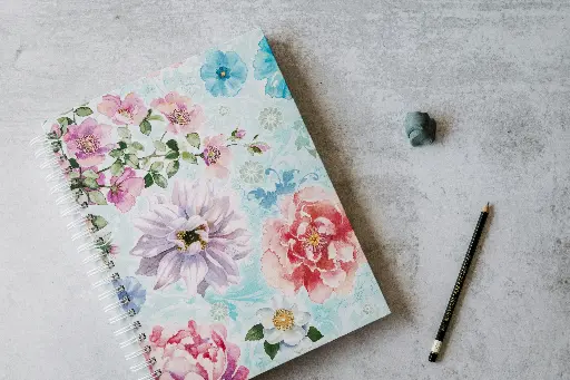 A5 Spiral Notebook – Floral Design